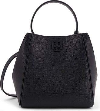 Tory Burch Mcgraw Small Leather Bucket Bag-Donna
