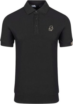 Karl Lagerfeld Heren, Tops, Zwart, Maat: 3XL Katoen