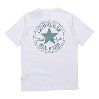 Converse Chuck Taylor All Star Logo Printing Round Neck Sports Short Sleeve White 10021631-A02