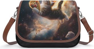 Generic Spacestacos Cat Crossbody Bags for Women Shoulder Messenger Bag Purse Handbags