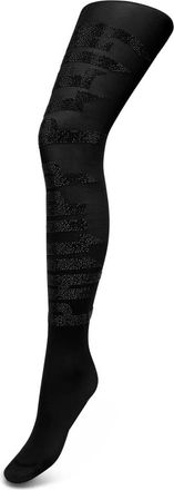 Philipp Plein Tights Crystal Plein - Dames - Pantys - Zwart - L - Katoen - Ondergoed