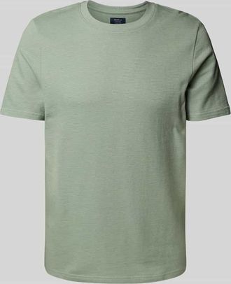 Mc Neal T-Shirt mit geripptem Rundhalsausschnitt in Lind, Gr&ouml;&szlig;e XXXL