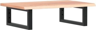 vidaXL Basin Shelf Wall Mounted Steel and Solid Wood Oak vidaXL