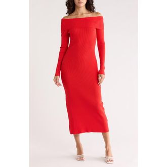 Desigual Long Sleeve Knit Dress in Orange Red at Nordstrom Rack, Size X-Small
