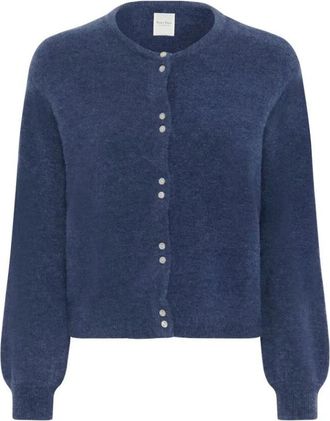 Part Two Droom Cardigan Sweater - Dames - Vesten - Blauw - 2XL - Wol - Truien & Vesten