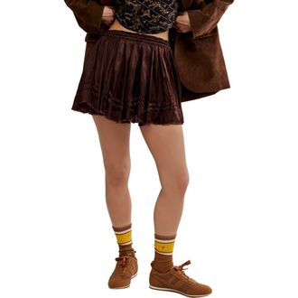 Free People Third Charm Miniskirt in French Chocolate at Nordstrom Rack, Size Small