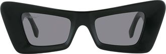 Off-white Accra Grey Cat Eye Unisex Sunglasses OERI031 1007 49