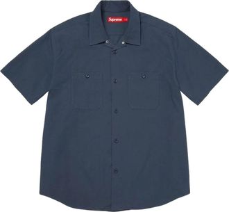 SUPREME SS26 Cigarette S/S Shirt Navy SUP-SS26-267-NVY