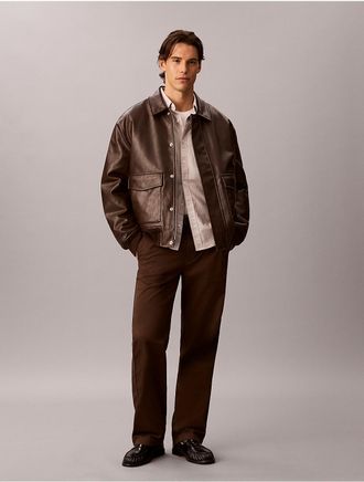 Calvin Klein Jeans Calvin Klein Mens 90s Straight Chino Pants - Brown - 29W x 30L