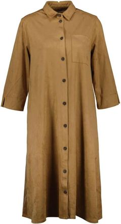 Smith & Soul Shirt Dress - Dames - Jurken - Bruin - Maat: XS