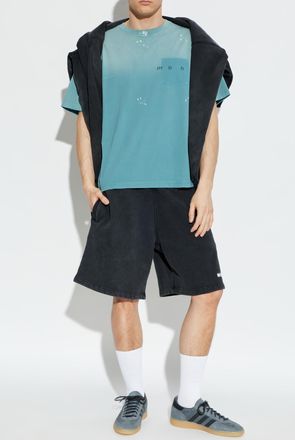 Misbhv T-shirt With Raw Finish, Mens, Green