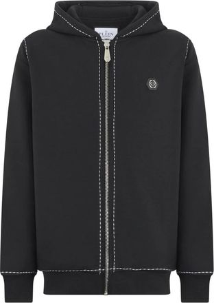 Philipp Plein Zip-throughs - Heren - Vesten met rits - Zwart - M - Hoodies & sweatvesten