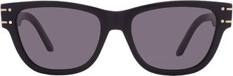 Dior DIORSIGNATURE S6U Smoke Square Ladies Sunglasses CD40145U 01A 54