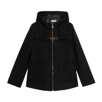 Oltre Dames, Mantels, Zwart, Maat: XL Viscose