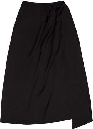 AZ FACTORY Alondra wrap midi skirt - women - Acetate/Viscose - 38 - Black