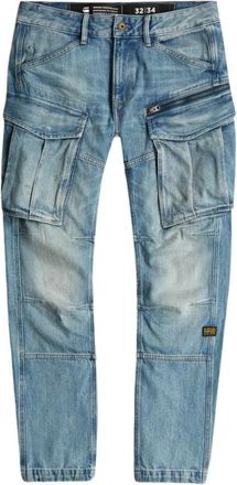 G-Star Heren, Jeans, Blauw, Maat: W32 L32 Katoen
