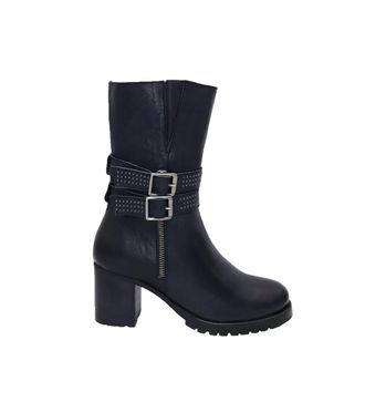 Eric Michael Womens Mariska Mid-Calf Boot In Navy