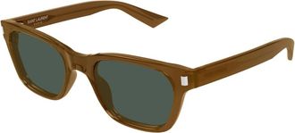 Saint Laurent SL 874 Zonnebril - unisex - Zonnebrillen - Bruin - 52 MM - Accessoires