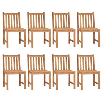 Berkfield Home Beautiful 9 Piece Garden Dining Set Solid Teak Wood in Brown