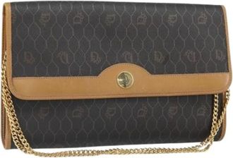 Dior Pre-owned Clutches, female, Multicolor, Size: ONE SIZE Pre-owned Vintage honeycomb chain