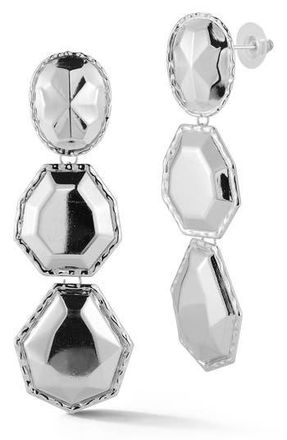 Sphera Milano Geometric Drop Earrings in Silver at Nordstrom Rack