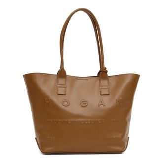 Hogan Tote Bags, female, Brown, Size: ONE SIZE Shopping Piccola H-Bag