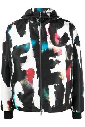 Alexander McQueen WATER COLOUR WINDBREAKER Size: 50, colour: MULT