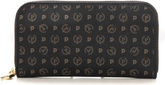 Pollini Logo Ritsportemonnee met Kaarthouder Vakken - Dames - Portefeuilles - Zwart - ONE Size - Accessoires