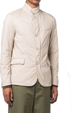Herno Mens Beige Polyamide Full-Length Jacket Clothing