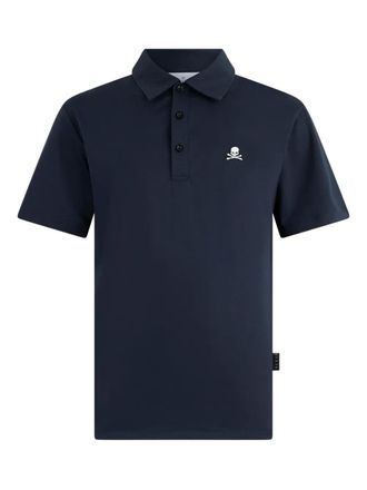 Philipp Plein logo polo shirt - Blue