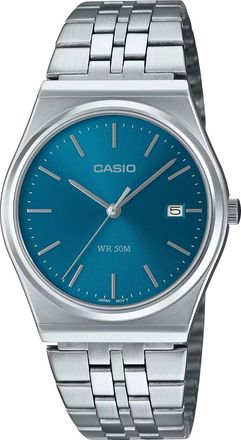 Casio Collection Unisexs Silver Watch MTP-B145D-2A2VEF Stainless Steel - One Size