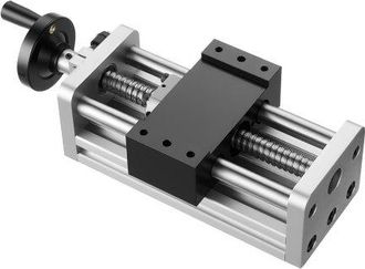 OEM Actuador Lineal Carrera Efectiva De 100 Mm, Riel De Gu&iacute;a Lineal Cnc Con Husillo De Bolas, Eje &Oacute;ptico Doble Alta Precisi&oacute;n C7, Bloque Deslizante Con Ro