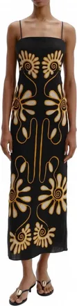 Cala de la Cruz Samantha Midi Dress In Namurbw