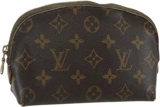 Louis Vuitton Pre-owned Clutches, female, Brown, Size: ONE SIZE Pre-owned Canvas Clutch