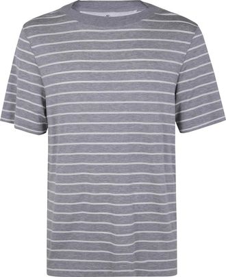 Brunello Cucinelli Gestreept T-shirt - Heren - T-shirts - Grijs - XL - Tops