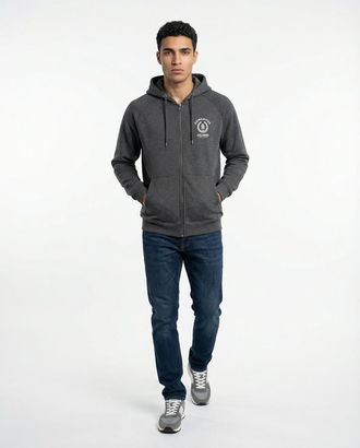 Brunello Cucinelli Gray Cashmere Blend Zip Hoodie, Size X-Small