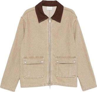 Dr&ocirc;le de Monsieur Denim Jacket - Heren - Spijkerjassen - Beige - L - Denim - Jassen