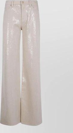 7 For All Mankind denim wide-leg jeans