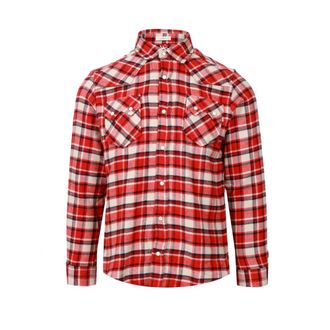 Roy Rogers ROY Rogers Shirts Red - Heren - Casual Overhemden - Veelkleurig - L - Katoen - Overhemden
