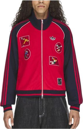 adidas Track Top Better Scarlet - Heren - Sportshirts - Rood - S - Katoen - Fitness