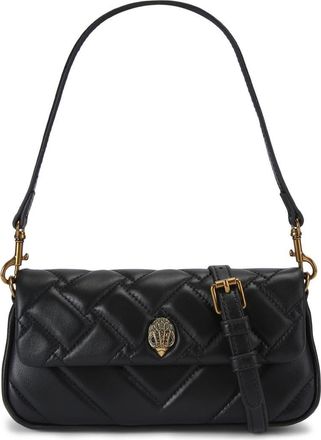Kurt Geiger Pickle Quilted Leather Shoulder Bag in Black at Nordstrom