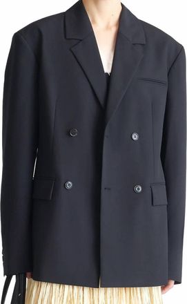 Nanushka Diante Boxy Blazer In Black