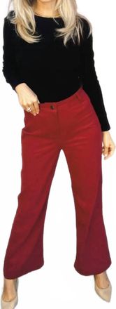 Sadie & Sage Sky Bar Pant In Red