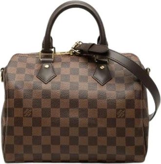 Louis Vuitton Pre-owned Speedy 25 - Dames - Vintage Handtas - Bruin - ONE Size - Leer - Vintage