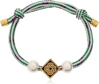 Casablanca Accessoires, unisex, Veelkleurig, ONE Size, Katoen, Pearl Bracelet