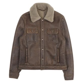 Salvatore Santoro Vintage Leren Bikerjack - Heren - Leren en Su&egrave;de Jassen - Bruin - L - Jassen