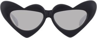 Betsey Johnson Smoke Irregular Ladies Sunglasses 10269714.LTS BLKSMK