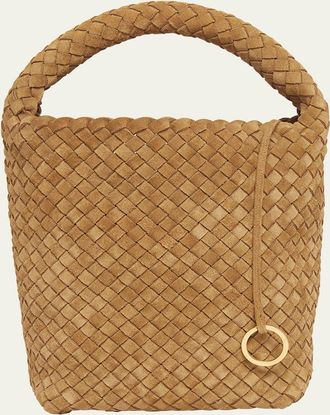 Bottega Veneta Cabat Suede Cashmere Bucket Bag