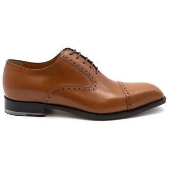 Ferrini Cap Toe French Calf Lace Up in Brown at Nordstrom, Size 10.5