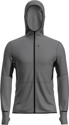 Icebreaker Merino 200 Realfleece Descender L/S Zip Hoodie Fleecepullover f&uuml;r Herren | grau